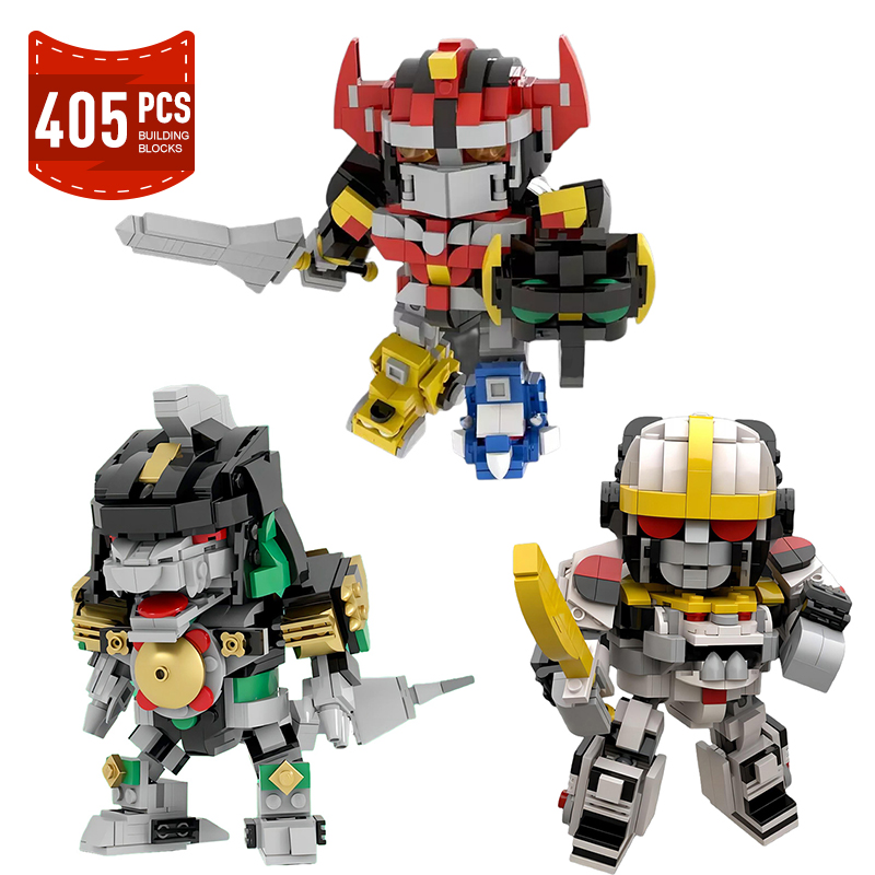 Model Kit Voltron - مكعبات بناء نموذج روبوت قوية المورَّفة