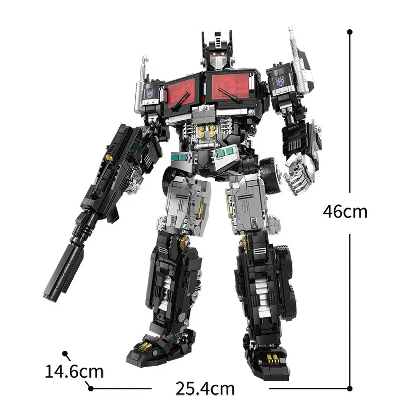 Model Kit Voltron - مجموعة ألعاب بناء الروبوتات السوداء التقنية