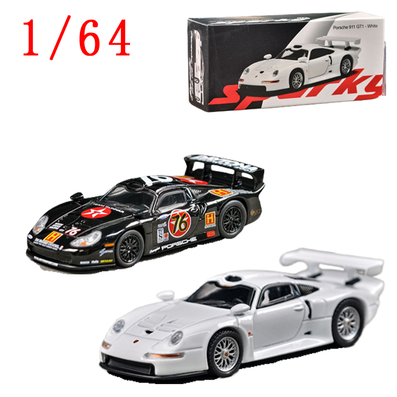 Model Kit Porsche 911 - شرارة دييكاست 1/64 مقياس بورش سبيكة
