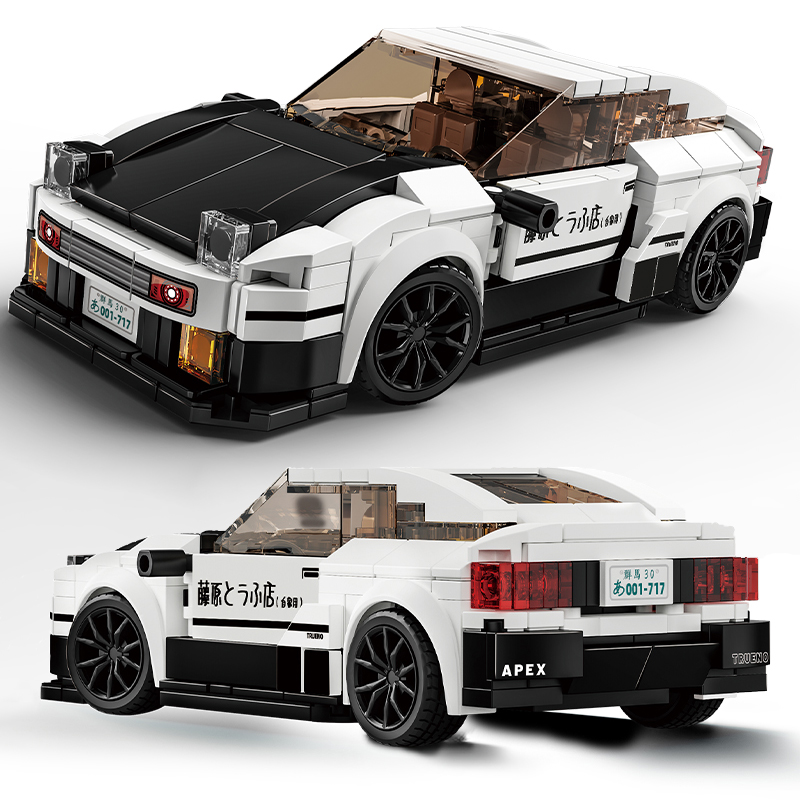 Model Kit Ae86 - مجموعة مكعبات بناء سيارة السباق التقنية