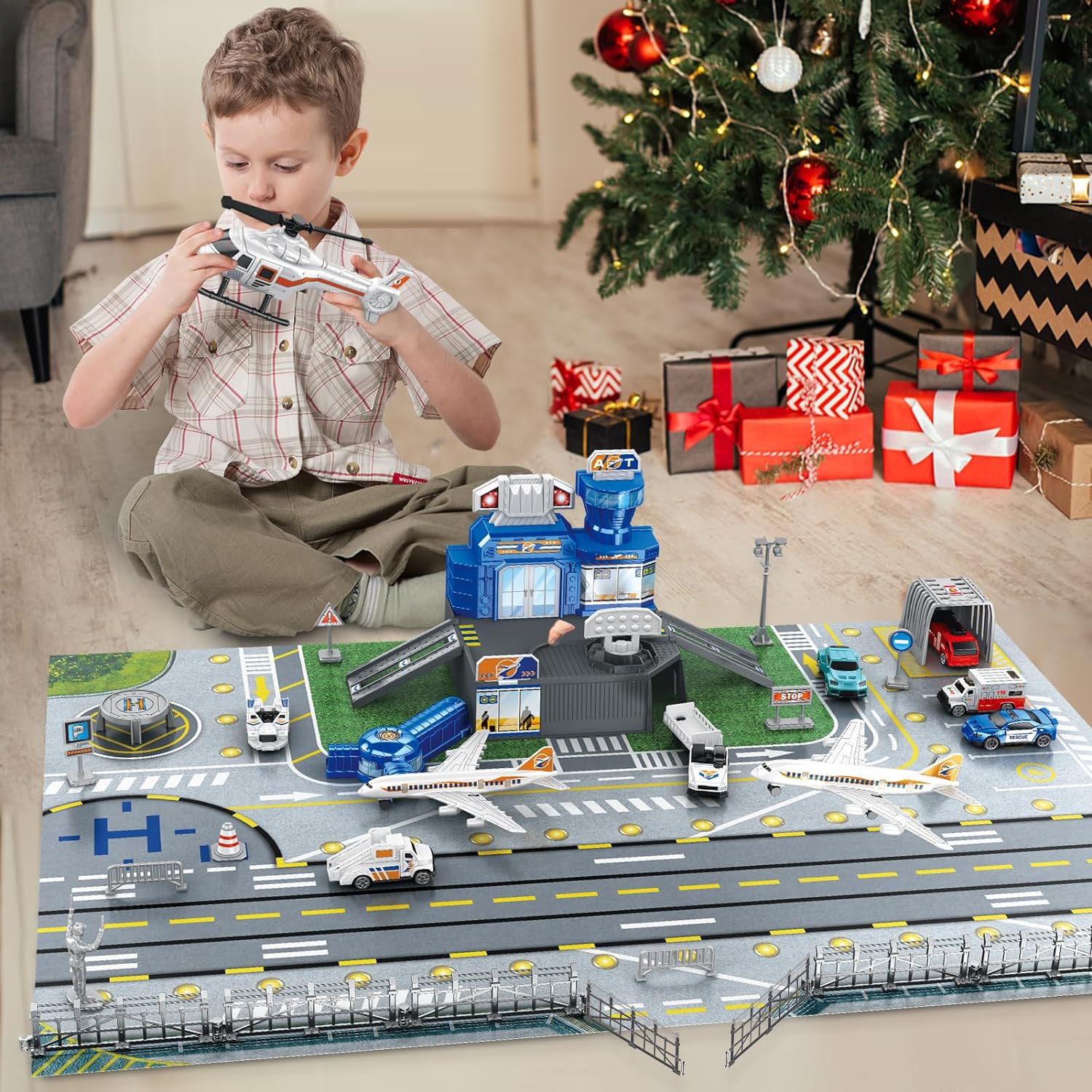 مجموعة ألعاب مطار للأطفال مع س - مراجعة Model Kit Planes وسعره
