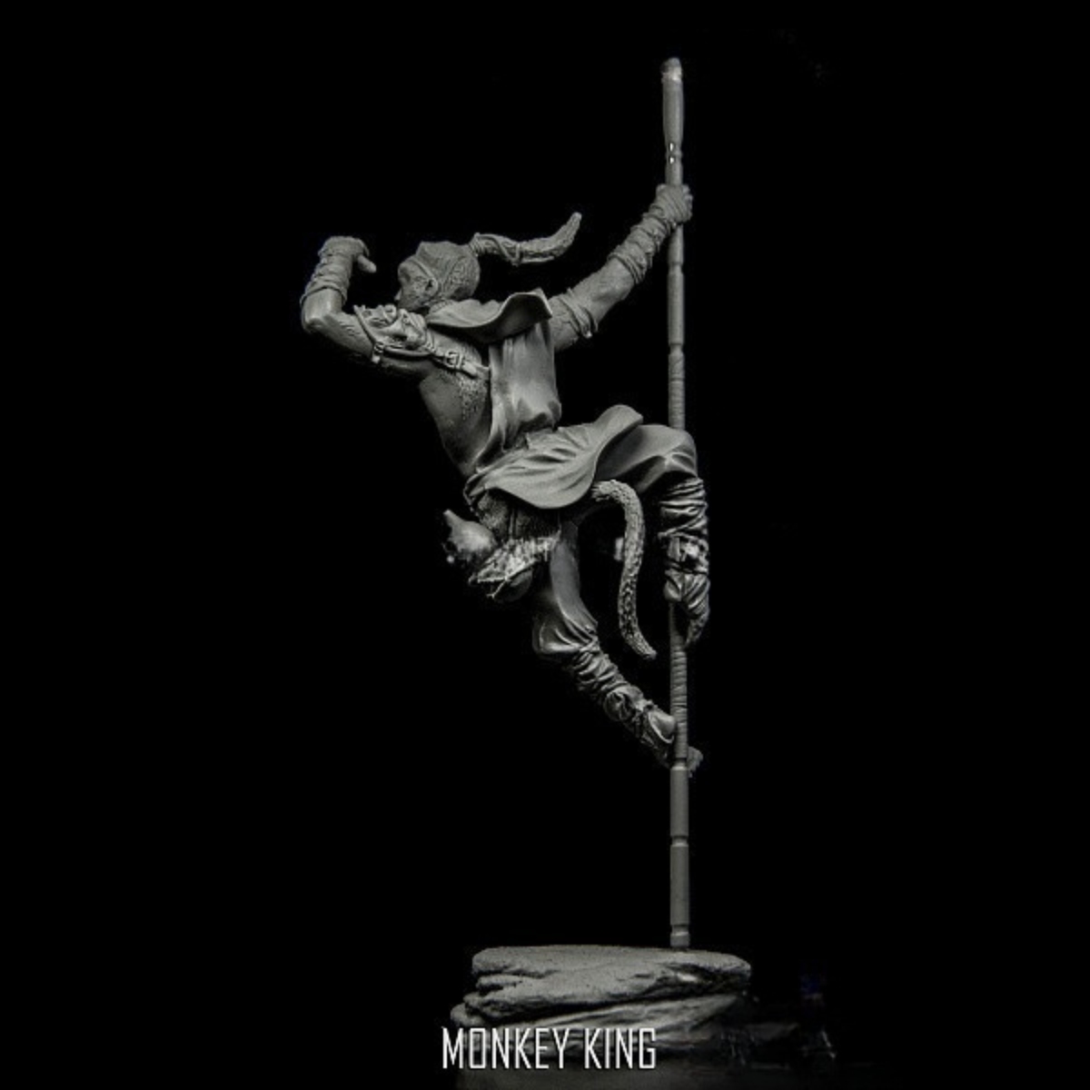 نموذج جندي من الراتنج GK - ملك - مراجعة Model Kit Wukong وسعره