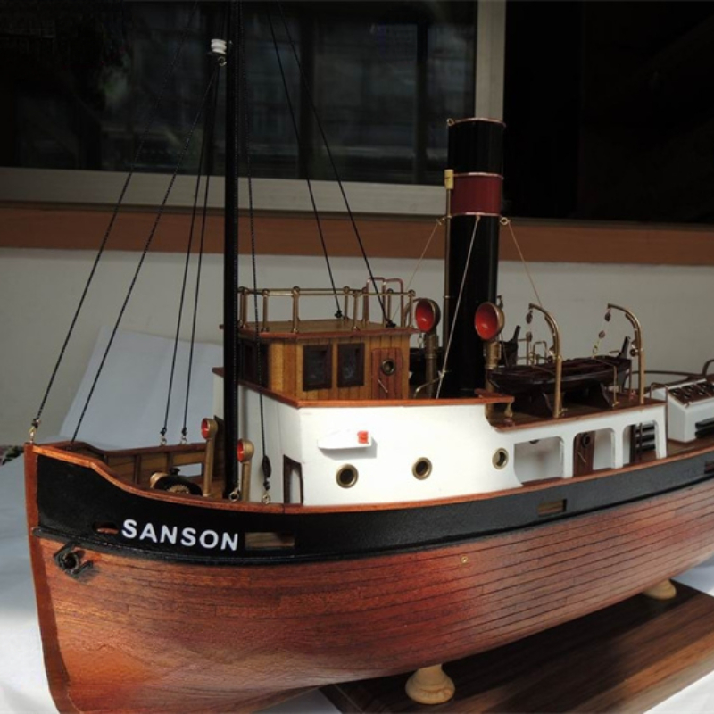 نموذج خشبي لقارب سحب من سانسون - مراجعة Model Kit Entry Grade وسعره