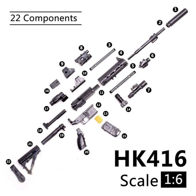 نموذج بندقية مصغرة بمقياس 1:6  - مراجعة Model Kit Weapons وسعره