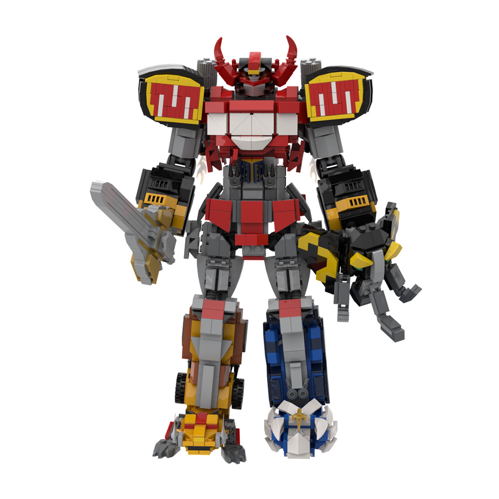 MOC دينو ميكا نموذج اللبنات Mi - مراجعة Model Kit Voltron وسعره