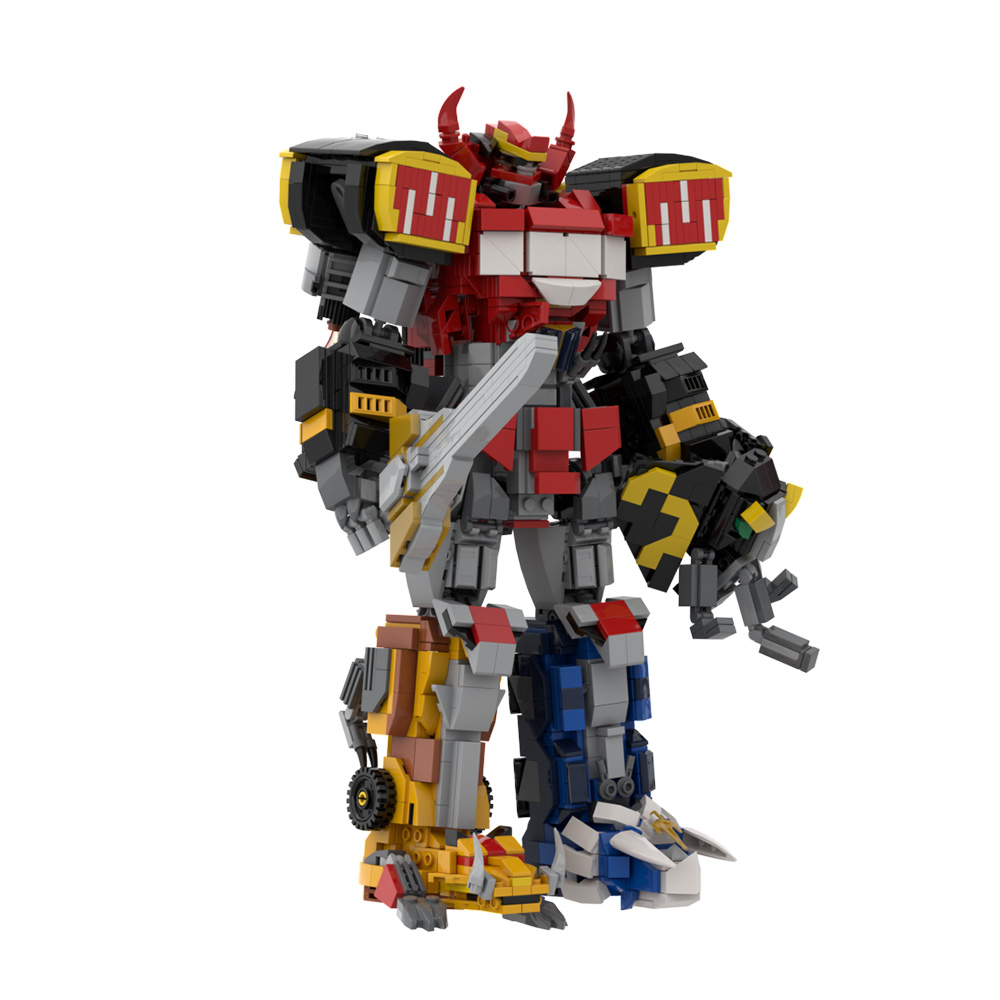 MOC دينو ميكا نموذج اللبنات Mi - مراجعة Model Kit Voltron وسعره