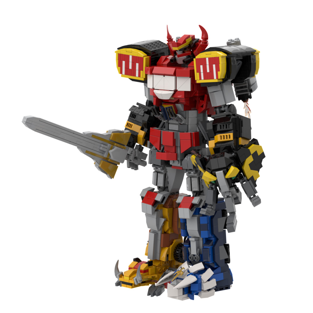 MOC دينو ميكا نموذج اللبنات Mi - مراجعة Model Kit Voltron وسعره