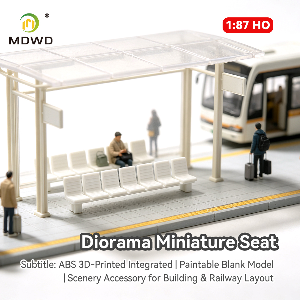 نموذج مقعد عام بمقياس HO 1:87  - مراجعة Model Kit Diorama وسعره